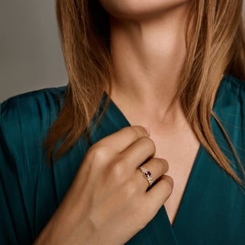 14 kt hvidguld Athene smykkesæt med i alt 0,28 ct diamanter Wesselton SI