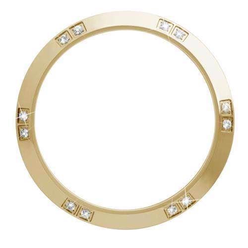 Christina Design London Collect Forgyldte Top Ring med 12 hvide safirer, 36 mm