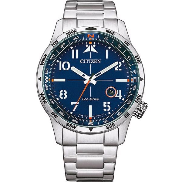 Ecodrive sport Pilot Stål Eco-Drive Quartz Herre ur fra Citizen, BM7550-87L