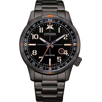 Ecodrive sport Pilot PVD Coated stål Eco-Drive Quartz Herre ur fra Citizen, BM7555-83E