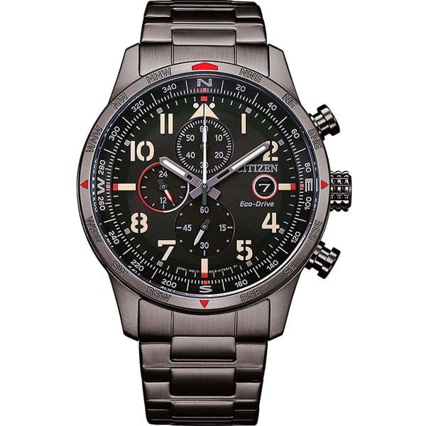 Ecodrive Pilot Stål Eco-Drive Quartz Herre ur fra Citizen, CA0797-84E