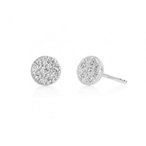 Image of Carré Lady Luck 925 sterling sølv Øreringe med blank overflade, model 300-SS2383WT