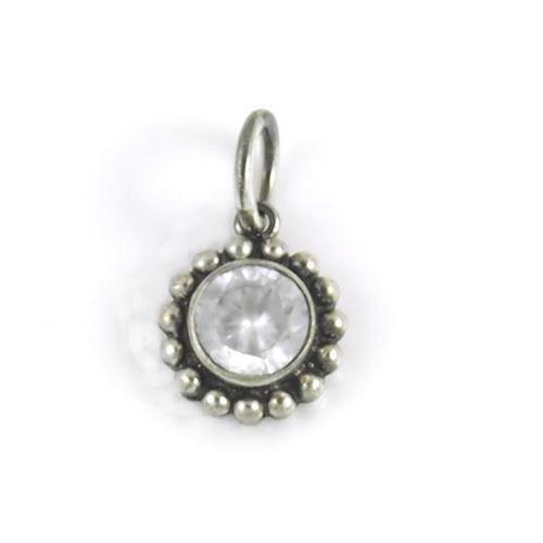 Image of Carré Gilded Marvels sterling sølv Vedhæng med oxideret overflade, model XL2112-CZ