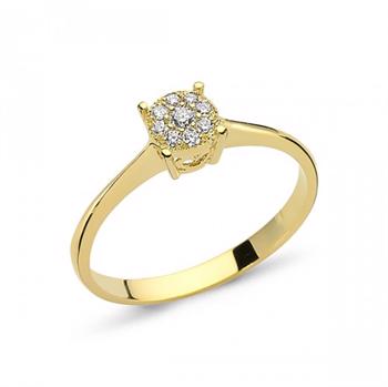 Coronet 14 karat guld ring med 0,37 carat brillant