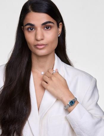 Daniel Wellington Oval Mini S Arctic Quartz Dame m/lænke