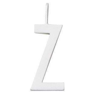 Z - Smukke Arne Jacobsen bogstav vedhæng i mat sølv, 16 mm