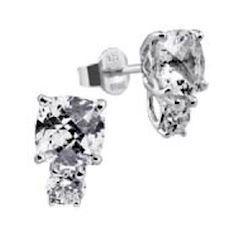 Image of Diamonfire Øreringe i sterling sølv med zirkonia