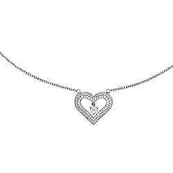 Image of Diamonfire Hjerte vedhæng i sterling sølv med zirkonia