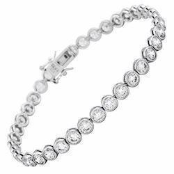 Image of Diamonfire Tennis Armbånd i sterling sølv med zirkonia