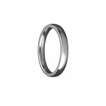 Smal Titanium Vielsesring, blankpoleret, 4 mm bred - SINGLE