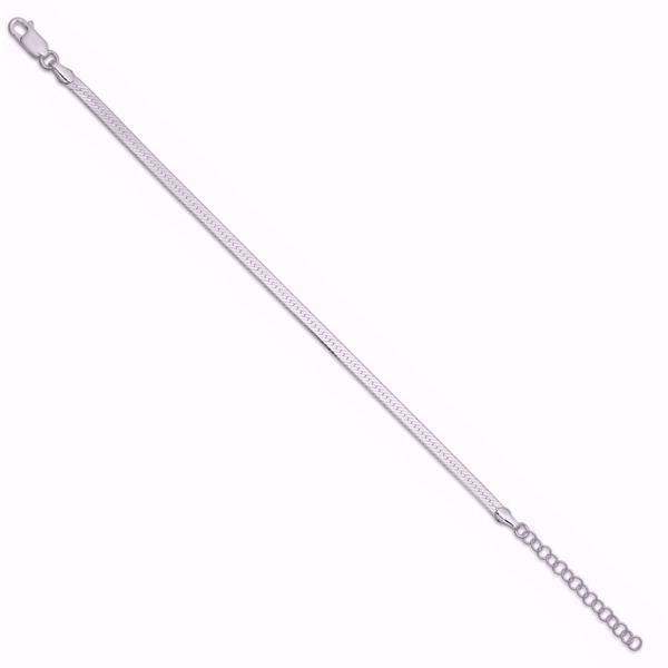 Seville CASTA sølv armbånd flad slange 16+3 cm