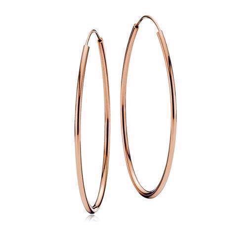 Image of Izabel Camille Flamingo 925 sterling sølv Creol Øreringe rosa forgyldt, model A1452RGS