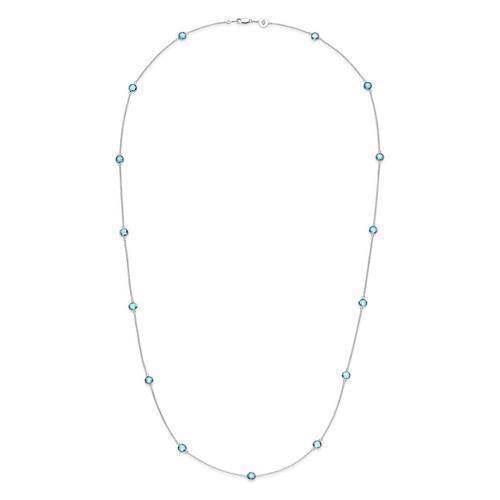 Image of Izabel Camille Prima Donna 925 sterling sølv Halskæde blank, model A2015sws-aquaQ