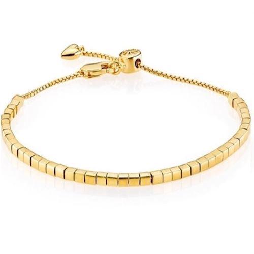 Image of Izabel Camille Signature forgyldt sølv armbånd blank, model A3044gs
