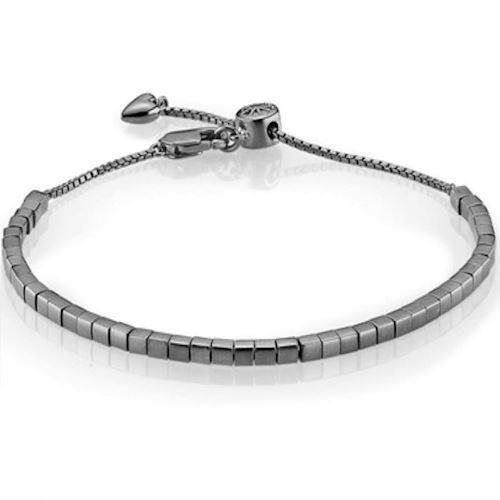 Image of Izabel Camille Signature oxideret sølv armbånd blank, model A3044sobr