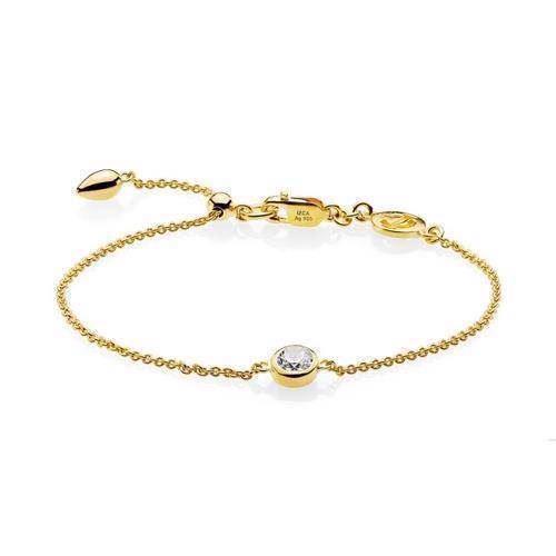 Image of Izabel Camille Dot sterling sølv Armbånd forgyldt blank, model A3053GS