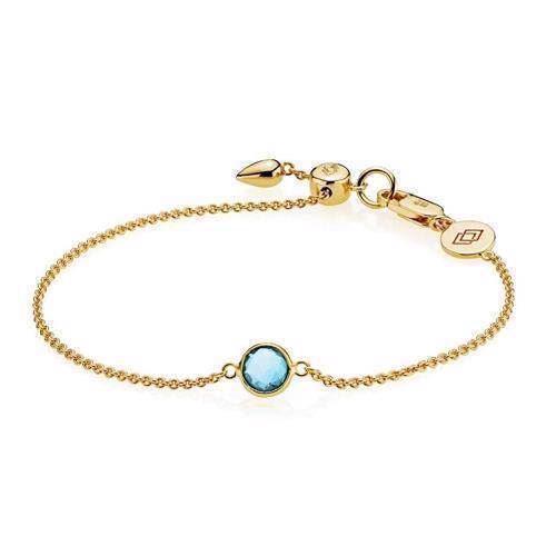 Image of Izabel Camille Prima Donna forgyldt sølv armbånd blank, model A3057gs-aquaQ