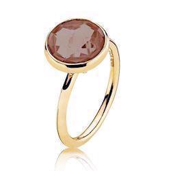 Image of Izabel Camille Prima Donna forgyldt sølv fingerring blank, model A4095gs-smokyQ