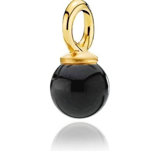 Image of Izabel Camille Pearly forgyldt sølv Vedhæng blank, model A5196gs-blackonyx