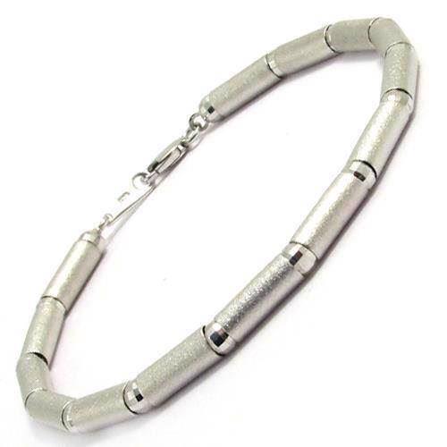 Image of Sølv halskæde med diamant overflade, 42 cm