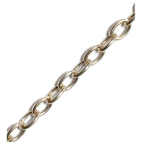 Anker rund åben i massivt 925 sterling sølv halskæde, 60 cm og 4,1 mm (1,0 tråd)