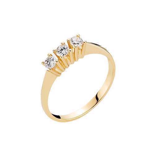 Image of Lund Copenhagen 14 karat guld fingerring blank, model 5072316-0,33