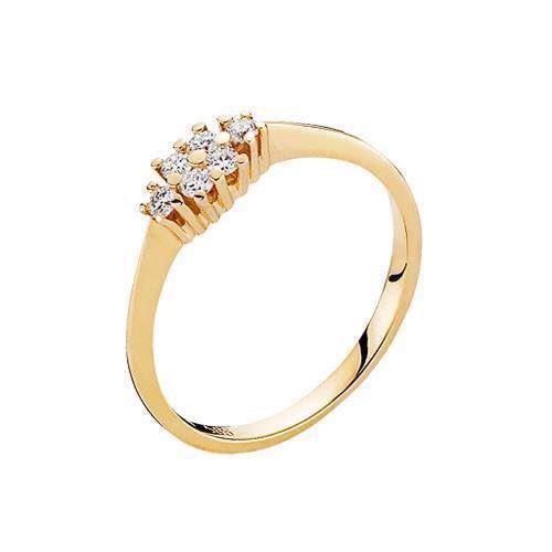 Image of Lund Copenhagen 14 karat guld fingerring blank, model 5072321-0,18