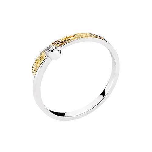 Image of Lund Copenhagen 14 karat hvidguld fingerring blank, model 507715-0,02