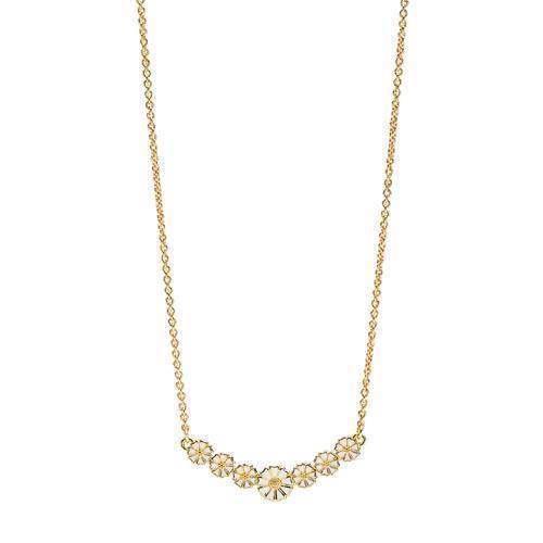 Image of Lund Marguerit 925 Streling sølv Collier Forgyldt, model 902175-M