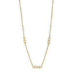 Image of Lund Marguerit 925 Forgyldt sterling sølv Collier Blank med hvid emalje, model 902251-M