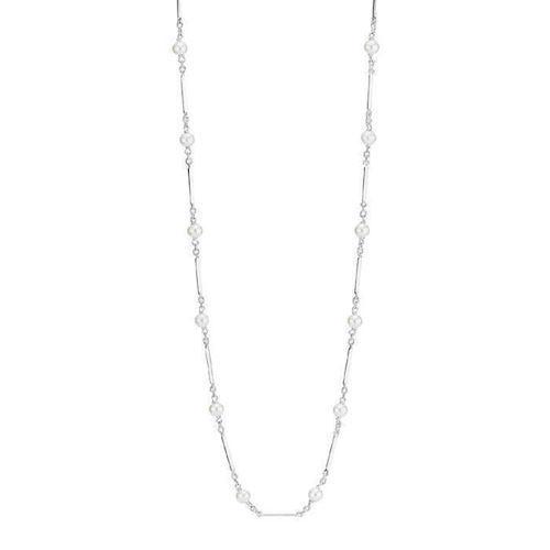 Image of Lund Copenhagen Pind og perle 925 sterling sølv collie på 45 cm