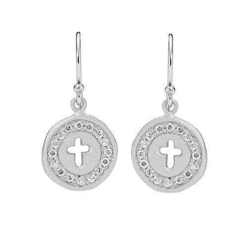 Image of Lund 925 Sterling sølv Ørehængere mat rhodineret, model 909159-2-30