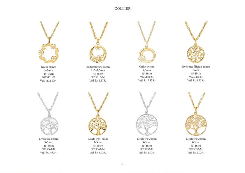Lund Copenhagen Marguerit katalog 2026/27, side 5: Collier