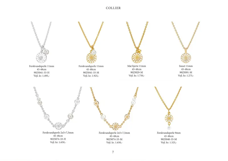 Lund Copenhagen Marguerit katalog 2026/27, side 7: Collier