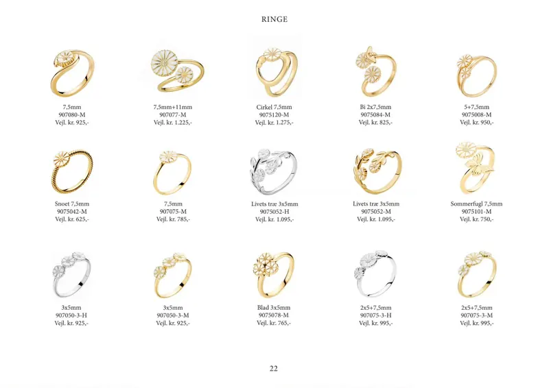 Lund Copenhagen Marguerit katalog 2026/27, side 22: Ringe