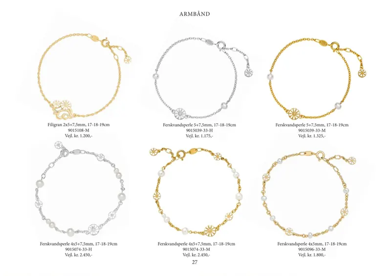 Lund Copenhagen Marguerit katalog 2026/27, side 27: Armbånd