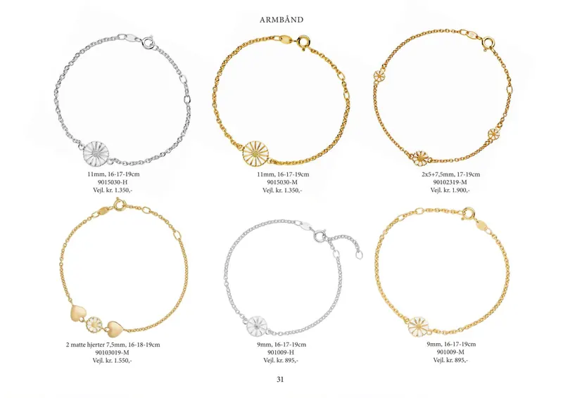 Lund Copenhagen Marguerit katalog 2026/27, side 31: Armbånd