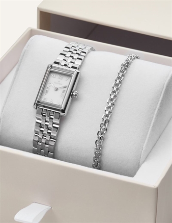 Mockberg Timeless Darling Combo Silver Quartz Dame m/lænke