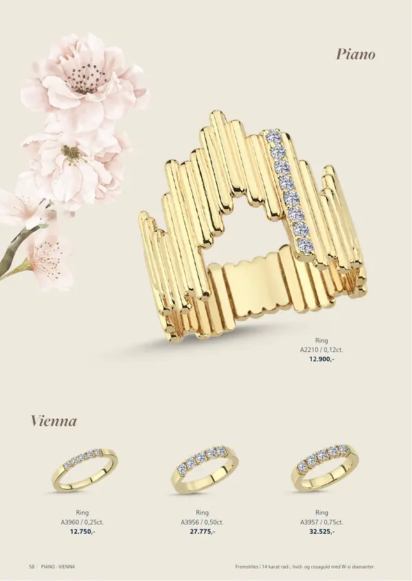NURAN smykkekatalog 2024/25, side 58: Piano, Vienna