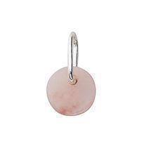 Pink Opal - Smukke Arne Jacobsen vedhæng i sølv, ca. 6 mm 