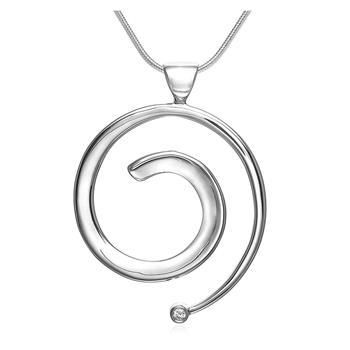 Spiral vedhæng i sølv, fra Blicher Fuglsang