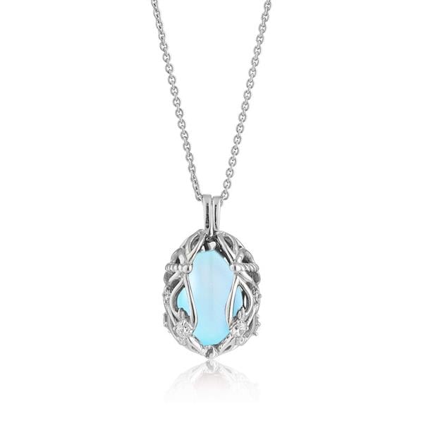 Smykke Æg med Aqua Calcedon, fra Blicher Fuglsang