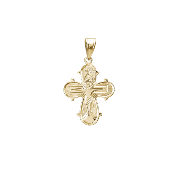 Vedhæng sølv forgyldt dagmar kors 17  x 20,5 mm, fra by aagaard