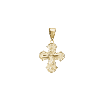 Vedhæng sølv forgyldt dagmar kors 15 x 17,5mm, fra by aagaard