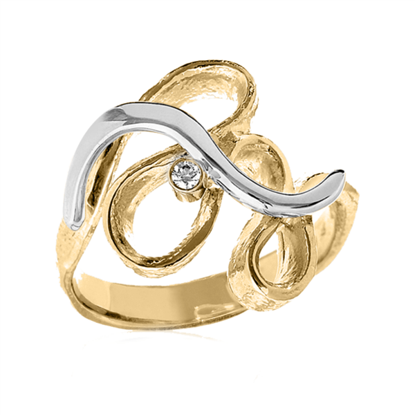 Eksklusiv ring i 14 karat guld, fra Blicher Fuglsang