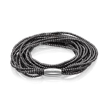 Armbånd og Halskæde 2 i 1 med Hæmatit, fra Blicher Fuglsang
