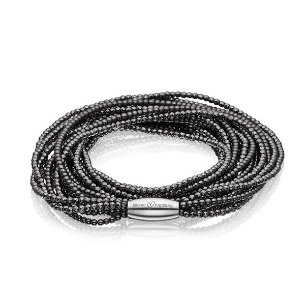 Armbånd og Halskæde 2 i 1 med Hæmatit, fra Blicher Fuglsang