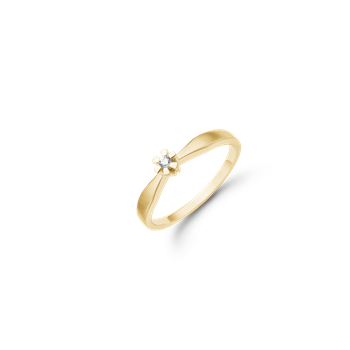 Eternity 8kt d.ring  1x0,03ct wsi, fra aagaard