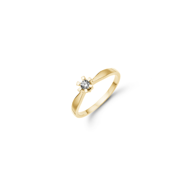 Eternity 8kt d.ring  1x0,05ct wsi, fra aagaard