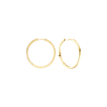 8KT CREOL 16,5 MM, TRÅD 2,3MM M/KLAPLÅS, fra Aagaard